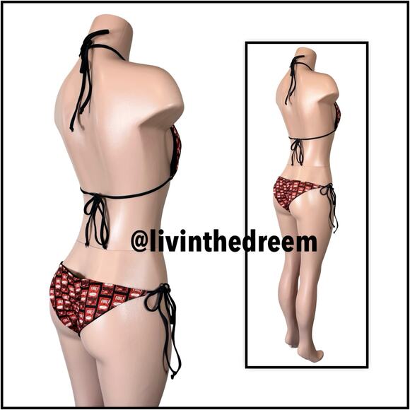 Taco Bell Fire 🔥 Hot Sauce Bikini SZ L $99 - Picture 7 of 12